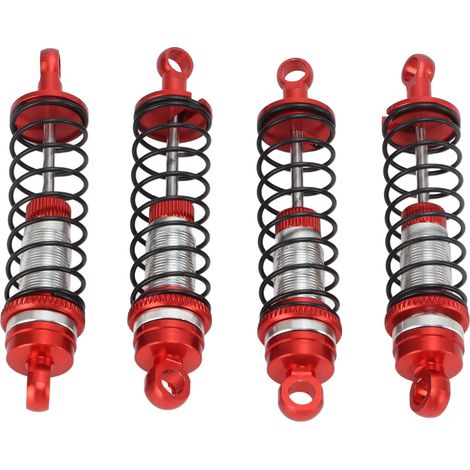 Amortisseurs avant et arrière en alliage d'aluminium pour voiture RC Traxxas Latrax Teton 1/18, rouge (1/5)