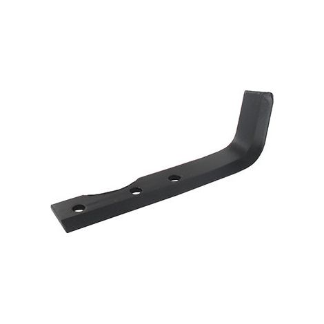 Coltello dritto per fragole per motocoltivatore adattabile su Solo - L: 175mm, foro ø 8,5mm, passo 40/70mm. Tipo sarchiatrice.