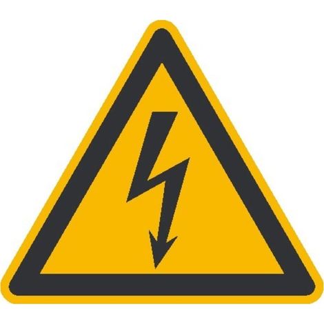 SafetyMarking Warnschild Folie SL 200 mm Warnung vor gefährlicher elektrischer Spannung