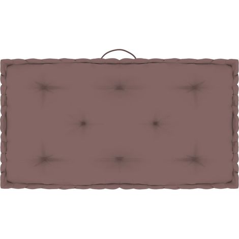 Paletten-Bodenkissen Taupe 73x40x7 cm Baumwolle