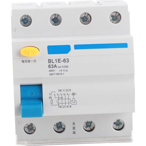 Differential Circuit Breaker BL1E-63 3P+N 63A - Salvavita C63 Three Phase 230V 30mA (1/5)