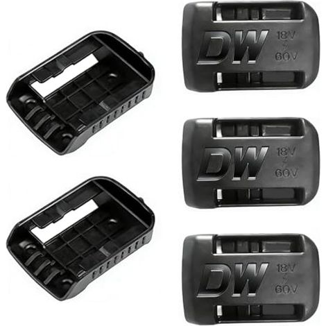 Support de batterie Dewalt, Fixation pour batterie 18V-60V, Crochet de rangement, Clip de stockage pour atelier et garage (5 pièces) (1/5)