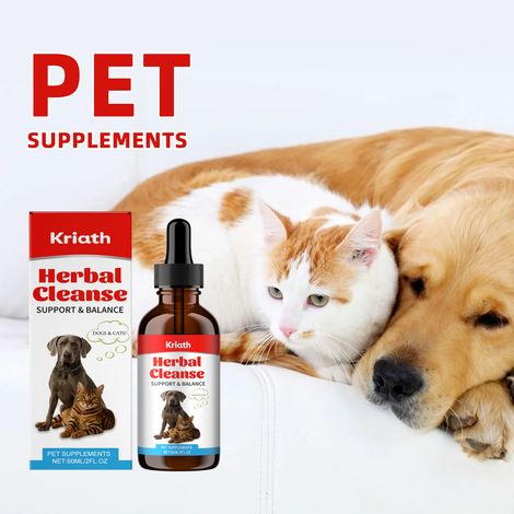 Gouttes de soin pour chats et chiens - soin doux, nourrissant et apaisant - 60 ml -- AKRACING (1/5)