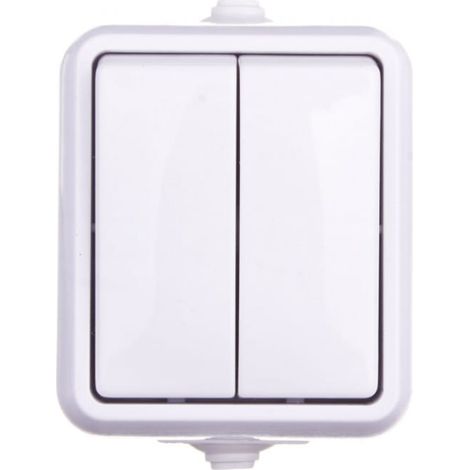 Hydrohermetischer Kerzenschalter IP44 Weiß 120405
