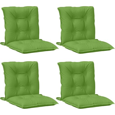 Maison Exclusive - Cuscini Sedia Schiena Bassa 4 pz Verde Mélange 100x50x7 Tessuto (1/5)