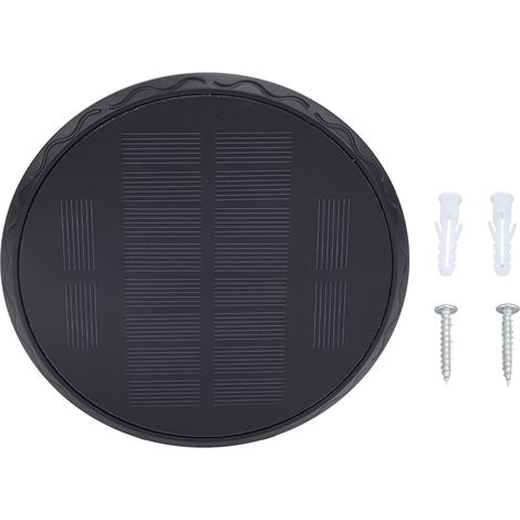 Ortviai Applique murale solaire LED 4 puces 3030, éclairage blanc haut/bas, étanche, pour extérieur jardin maison (1/5)