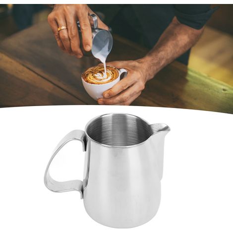 Tasse à latte art en acier inoxydable 304 avec bec verseur pointu, 350 ml (1/5)
