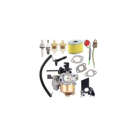 Kit de carburador GX160 para motores Honda GX200, GX168, GX140 y GX120 (5,5 hp y 6,5 hp), que incluye una bomba de agua WP30X, un limpiador de alta presión, un carburador y juntas de montaje.