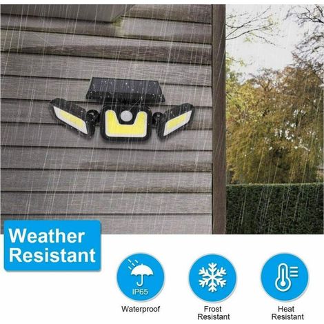 Spot Led Extérieur Avec Panneau Solaire Et Détecteur De Mouvement Crépusculaire Ip65 (1/5)