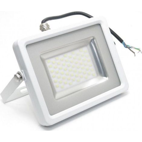 Trade Shop - V-tac Faro Led Smd 10w 20w 50w 100w Ultra Slim Desde External Bianco Colour -   -10 Vatios    - (1/3)