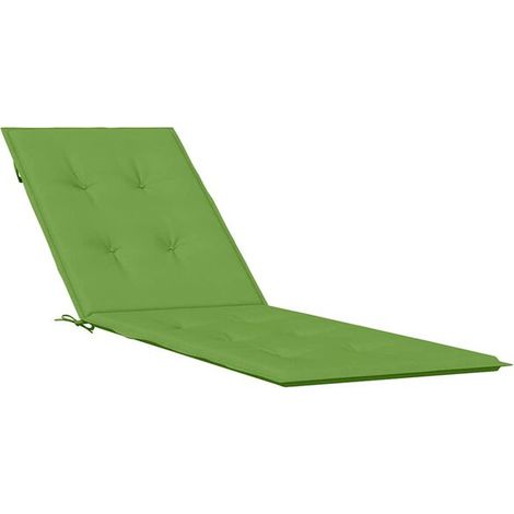 Coussin de fauteuil inclinable vert chiné (75+105) x 50 x 4 cm en tissu (1/5)