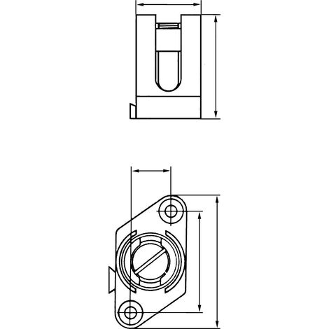Borna de seguridad para cable 50mm Schneider Sigma NSYS50