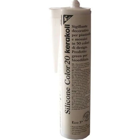Kerakoll SILICONE COLOR 20 sigillante decorativo piastrelle mosaici 310 ML