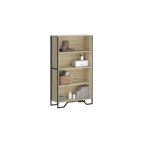 Bibliothèque chêne sonoma 80x31x137,5 bois d'ingénierie (1/5)