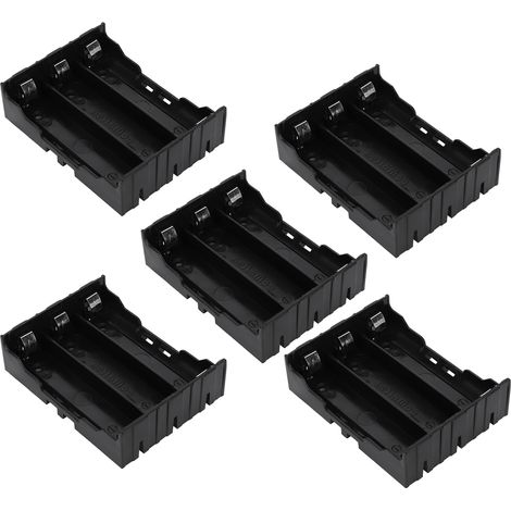 5 Stück multifunktionale DIY-Aufbewahrungsboxen aus ABS-Kunststoff mit 3 Fächern für 18650-Batterien und Stiften (1/5)