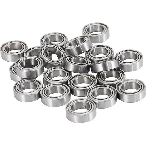 20 roulements à billes Mr106-zz 6 x 10 x 3 mm, blindés et prélubrifiés à la graisse. (1/5)