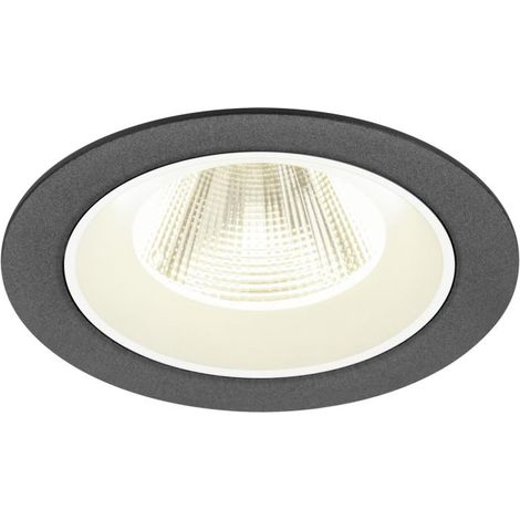 Encastré downlight NUMINOS® M intérieur 4000 K 20° IP20 rond noir / blanc - SLV - 1009632