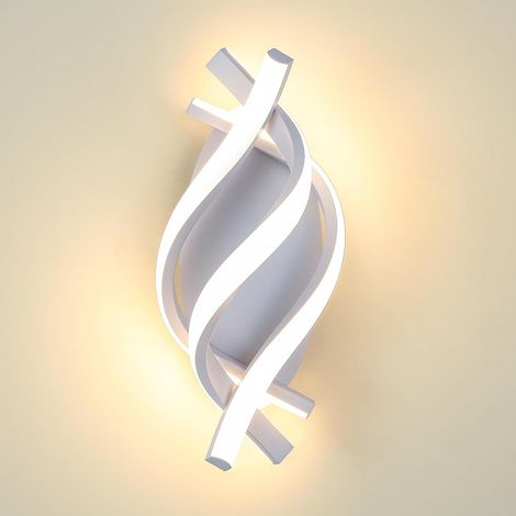 Applique Murale Intérieure Moderne 21W, 3000K LED Lampe Murale 2100lm CRI≥80, Éclairage Mural pour Salon, Chambre, Couloir, Escaliers et Lampe de Chevet Blanc (1/5)