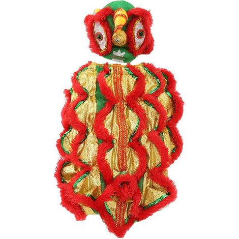Costume Chien Danse - Costume Fête Nouvel An Chinois avec Capuche et Manteau - Paillettes Rouges pour Chiens Petits et Moyens - Lot de 1
