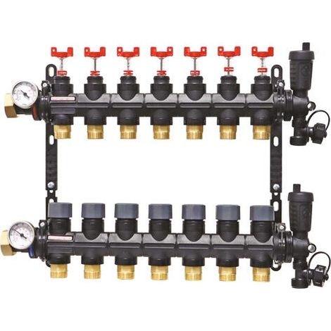 Ensemble Collecteur PCBT en matériau de synthèse 7 départs (1/2)