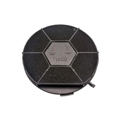 Filtro carbone rotondo Tipo 28 CHF28/1 (unità) Cappuccio 480181701006, 481281718525 Whirlpool