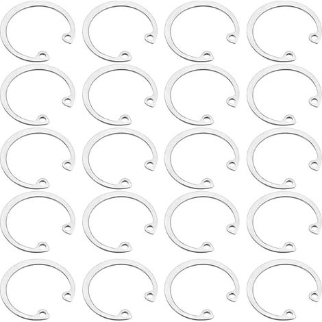 30Pcs 26mm Anneau Circlips Interne 304 Acier Inoxydable Argenté (1/5)