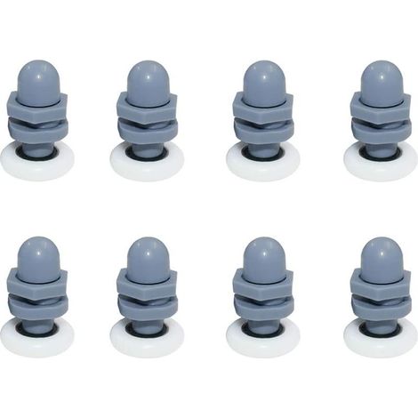 Pièces détachées pour cabine de douche : 12 roulettes pour portes de douche, poulies de porte de douche 20 mm QD (1/5)