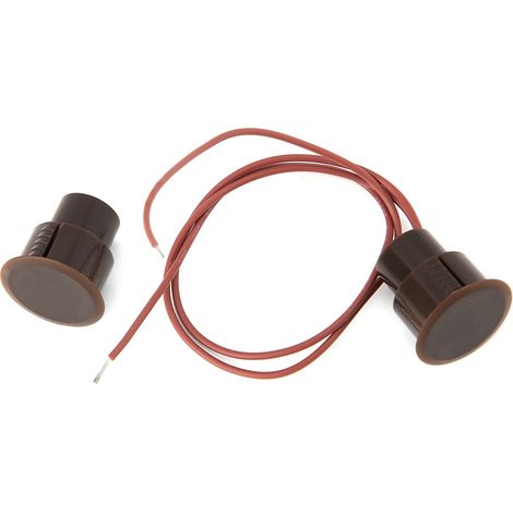 Détecteur de contact magnétique filaire de type NC pour porte/fenêtre, interrupteur à lames. (1/5)