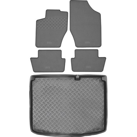 Juego de alfombrillas de goma para Peugeot 308 Hatchback (2001-2013) + alfombrilla para el maletero. (1/5)