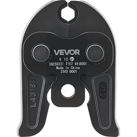 Mâchoire de Sertissage 12 mm Mâchoire à Sertir pour Tuyaux en Acier Inoxydable Type V, Mâchoires en Acier Cémenté de Haute Résistance, Compatibles avec Outils de Sertissage Électriques Standard (1/5)