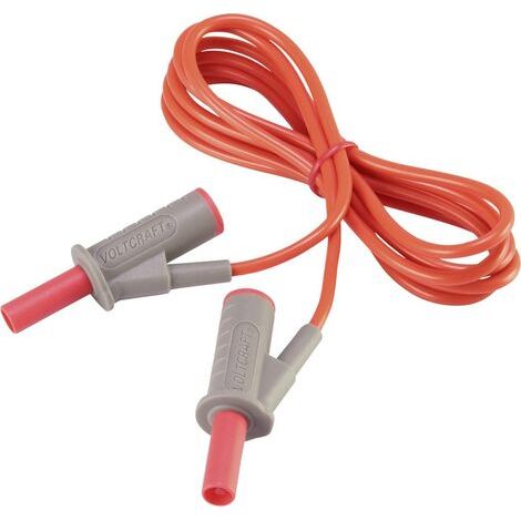 VOLTCRAFT MSB-501 Sicherheits-Messleitung Lamellenstecker 4 mm Lamellenstecker 4 mm 1.50 m Rot 1 St. (1/5)