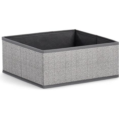 Scatola "Tidy" 28x28 con 2 manici -Grigio (1/2)