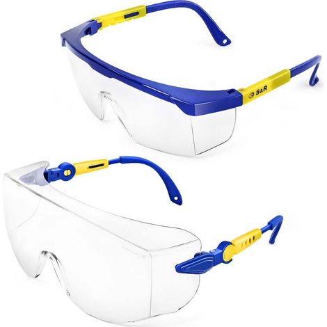 Sicherheitsbrille sr 2 Stück UV-Schutz verstellbar