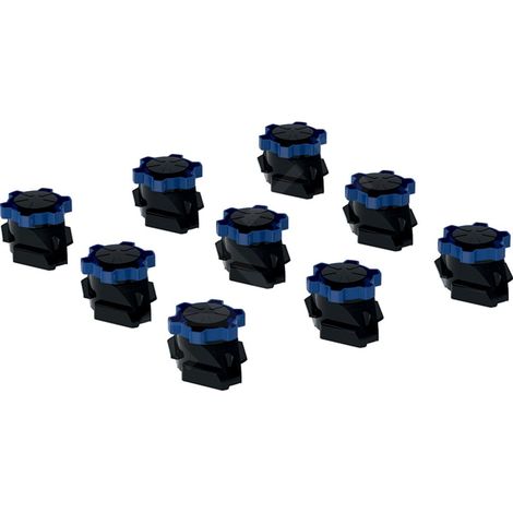 Keramag – Pied de receveur de douche réglable 60-120 mm – Lot de 9 pièces – Pour receveurs jusqu'à 1400 mm – Montage sans outil
