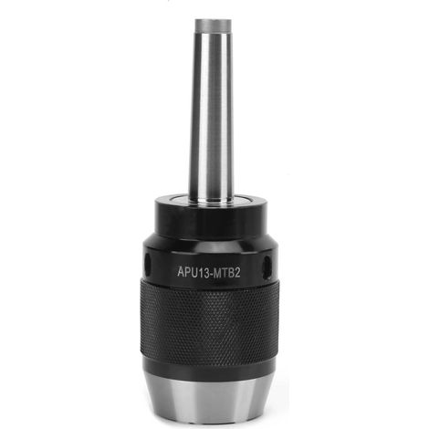 Mandrin auto-serrant 3 mors à tirage arrière, queue droite APU13MTB2 pour tour et perçage (1/5)