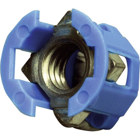 PB Fastener 382-2005 Käfigmutter    Plattenstärke (max.) 3.1 mm  Blau 1 St.