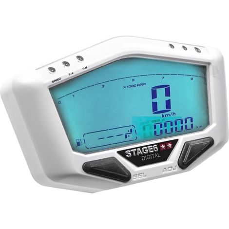 Velocímetro Stage6 MK2, blanco, universal (1/3)