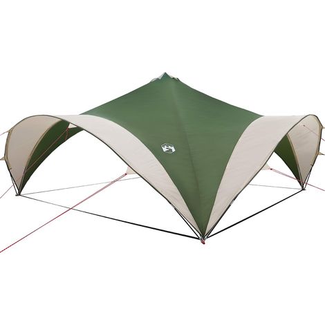Carpa de Fiesta Verde 400 x 400 x 320 cm Poliéster y Acero