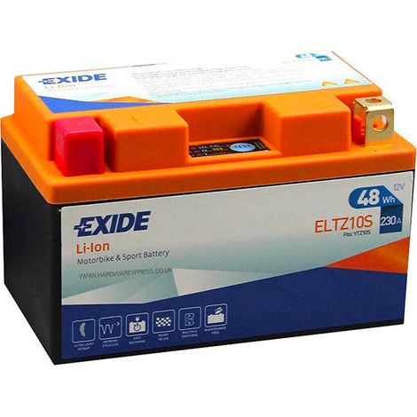 Batterie moto YTZ10S Exide Lithium Li-ion 12V 4AH 230A ELTZ10S YTX7L-BS