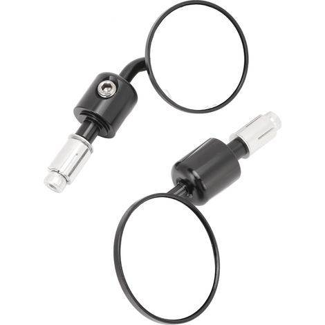 Rétroviseurs Moto Ronds 7/8in pour Guidon Aprilia Tuono Mana Dorsoduro Shiver - Kit de 2 Miroirs Rétro Vue Arrière, Remplacement Aluminium (1/5)