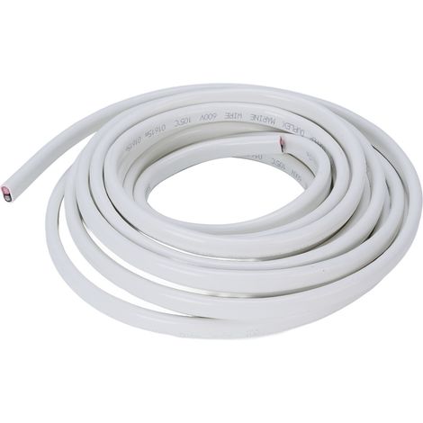 Ortviai Câble marin 10 AWG 2 brins 30 m PVC isolé OFC 600 V pour bateau, camping-car, remorque et véhicule automobile (1/5)