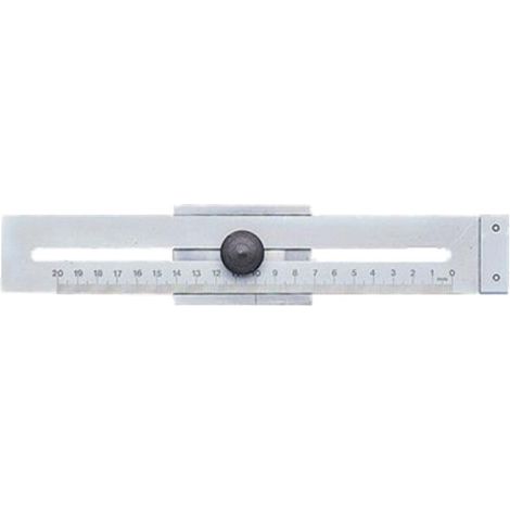 Wilmart Calibrador paralelo de trazado 250 mm acero cromado