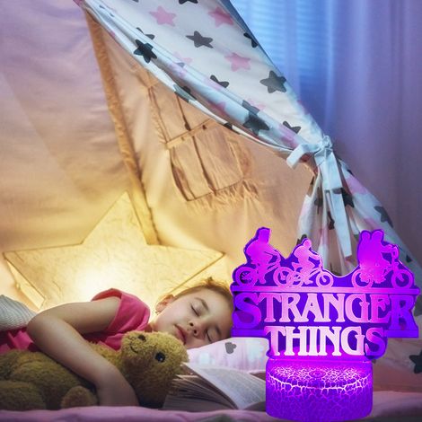 Lampe 3D lumineuse pour salle de jeux vidéo, thème séries TV, cadeau d'anniversaire pour enfants (filles et garçons). (1/5)