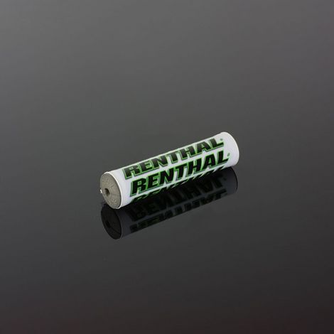 Esponja Renthal para volante mini SX PAD (205 mm) color naranja y verde con logo Renthal