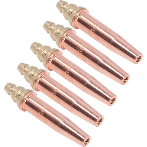 Schweißdüsen, Standardgrößen. Oxidationsbeständige Schneideinsätze. Hohe Leistung für industrielle Propan- und Acetylengase G03-4 (1/5)