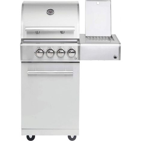 ALLGRILL Gasgrill CHEF S Edelstahl Modular Grundmodell 2 Brenner, Seitenkocher, Backburner (500902) (1/4)