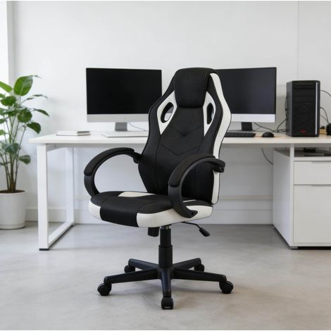 Sedia gaming ergonomica regolabile con ruote OKMYHOME (1/5)
