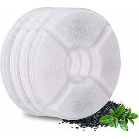 Cat Fountain Filter, Replacement Filters for Fountains, Activated Carbon Filter Replacement Filter for Fountains Filters for Cat Fountains Flower Water Fountain, 4pcs MUMU (1/4)
