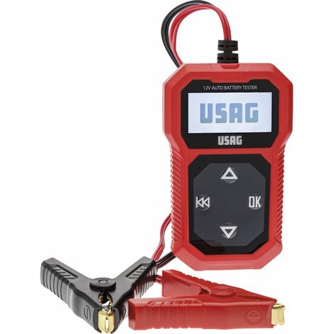 USAG 890 N Tester batterie 12V Schermo retroilluminato Lunghezza Cavi 94 cm (1/3)