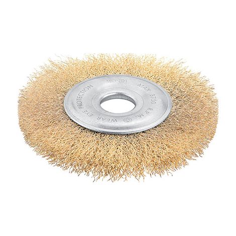 SPAZZOLA ACCIAIO CIRCOLARE + FORO 770505 WOKIN - MM 125 F.MM 22,2- 4 pezzi